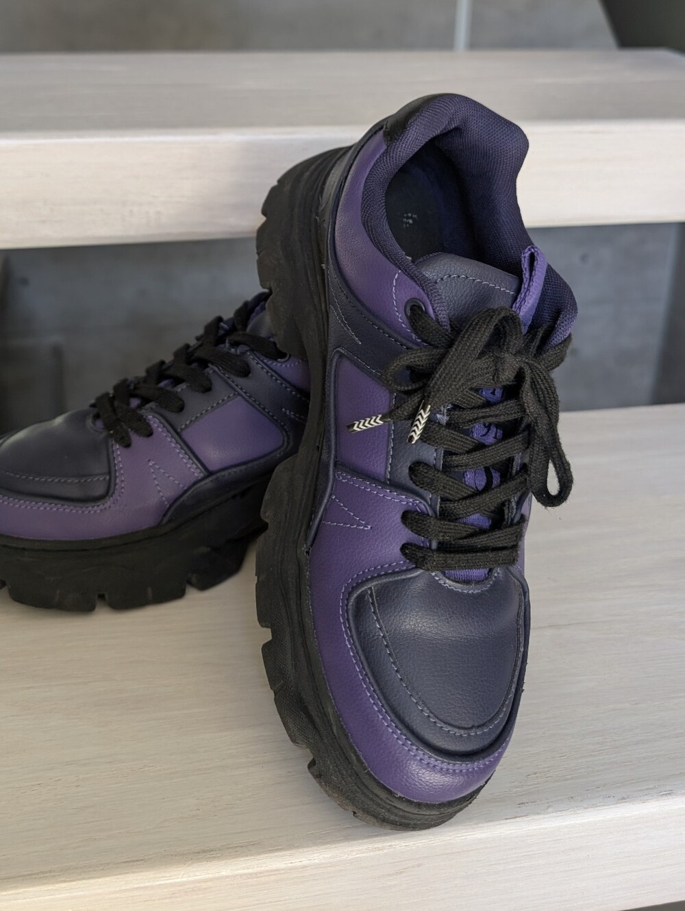 Zara X Wednesday Adams Purple Girls Fashion Sneakers US 7.5